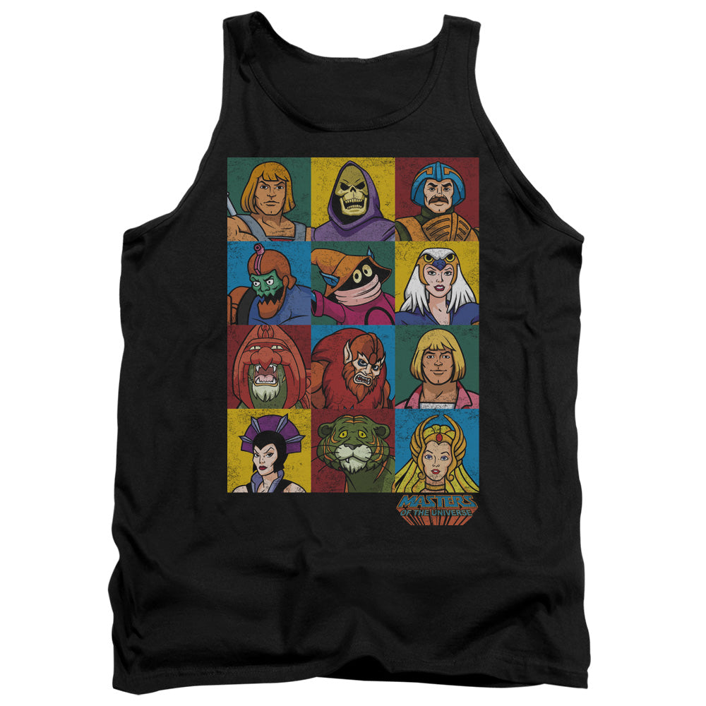 Masters Of The Universe - Character Heads - Adult Tank - Black