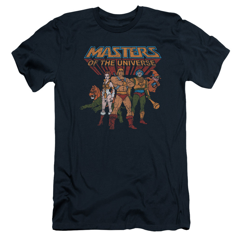 Masters Of The Universe - Team Of Heroes - Short Sleeve Adult 30/1 - Navy T-shirt