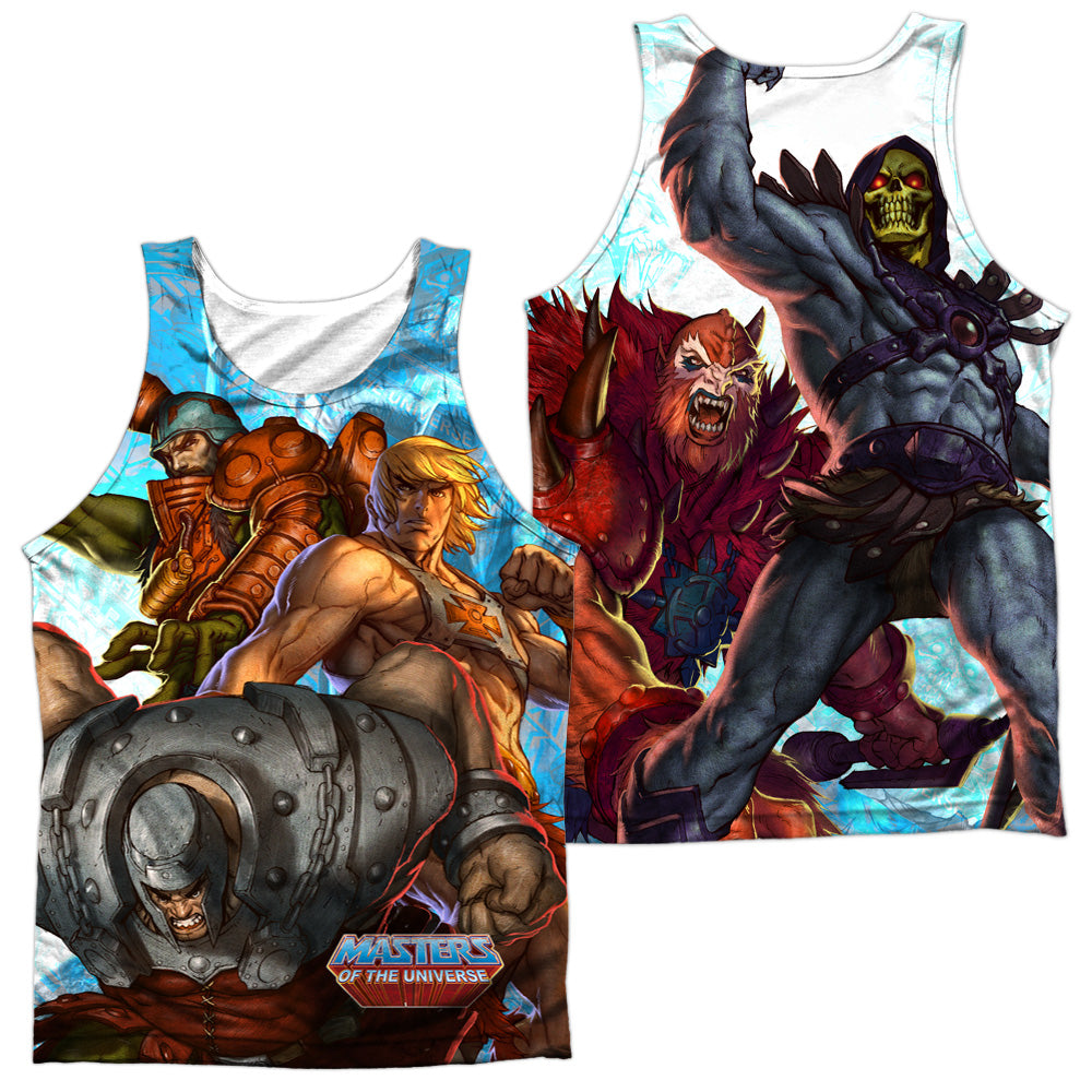 Masters Of The Universe - Heroes And Villains (Front/back Print) - Adult 100% Poly Tank Top - White