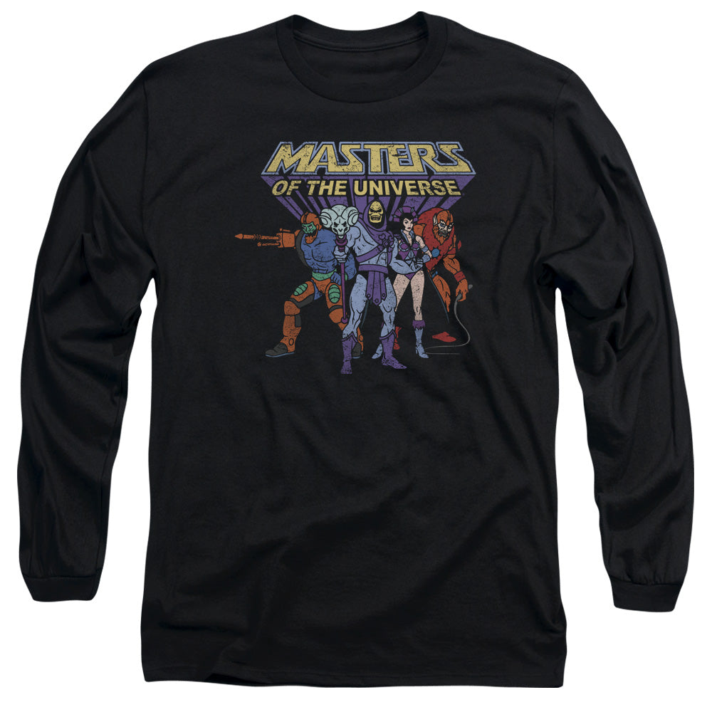 Masters Of The Universe - Team Of Villains - Long Sleeve Adult 18/1 - Black T-shirt