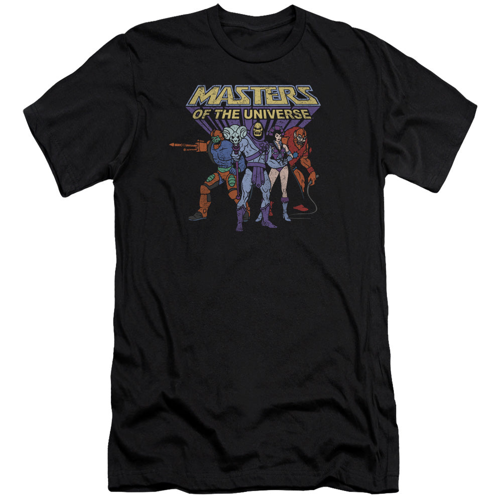 Masters Of The Universe - Team Of Villains-premuim Canvas Adult Slim Fit 30/1 - Black