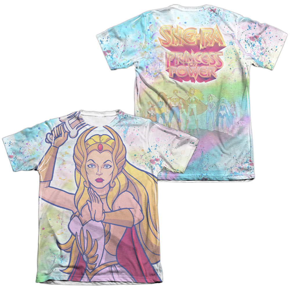 She Ra - Title (Front/back Print) - Adult Poly/cotton Short Sleeve Tee - White T-shirt
