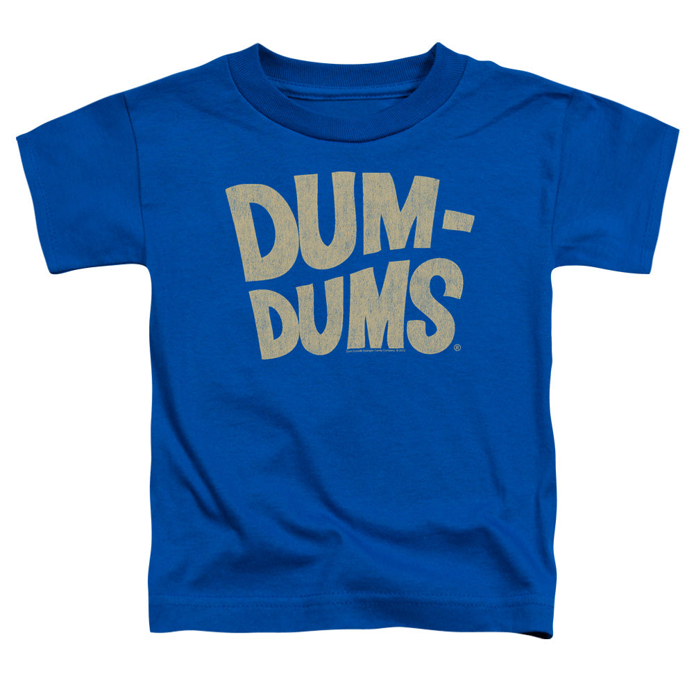 Dum Dums - Distressed Logo - Short Sleeve Toddler Tee - Royal Blue T-shirt