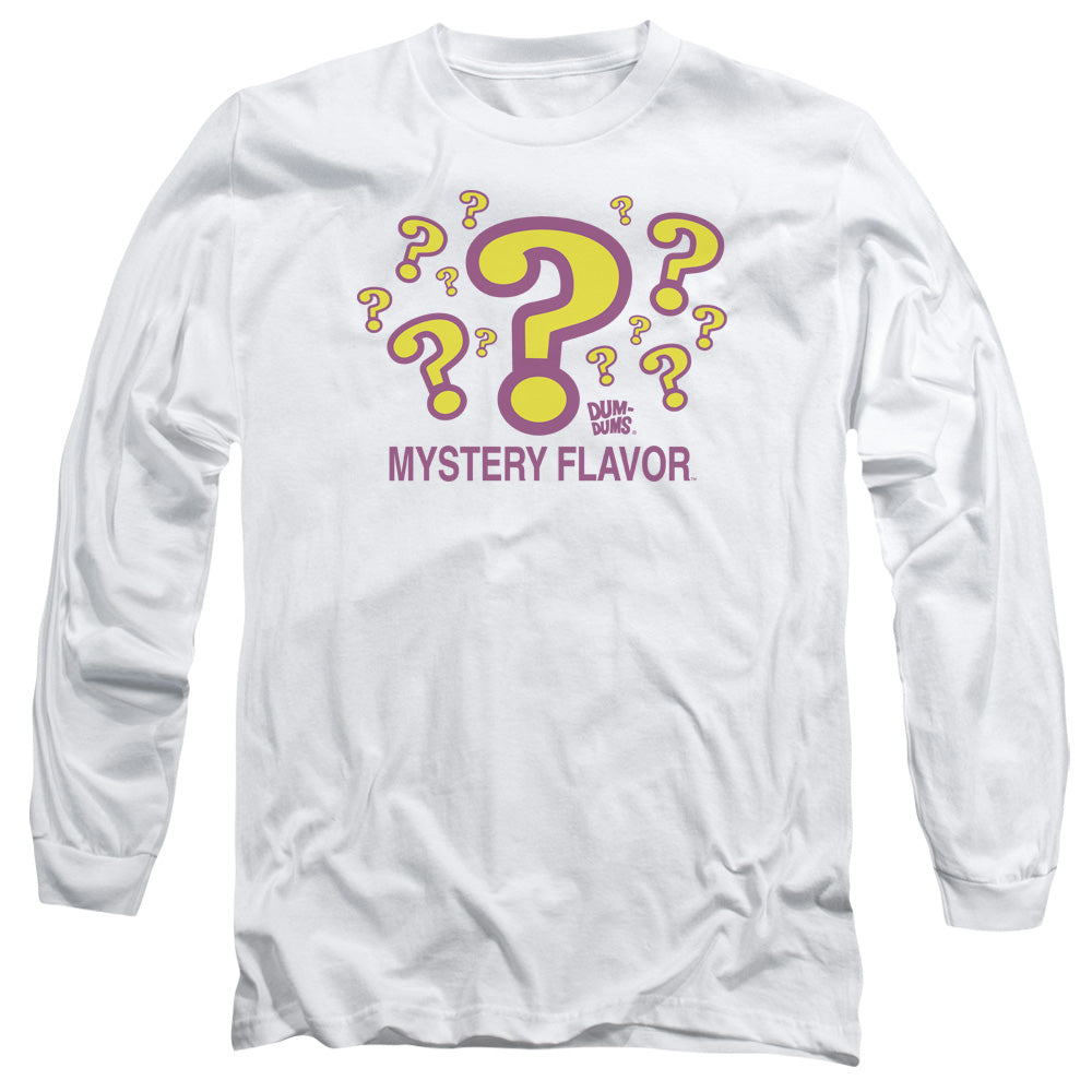 Dum Dums - Mystery Flavor - Long Sleeve Adult 18/1 - White T-shirt