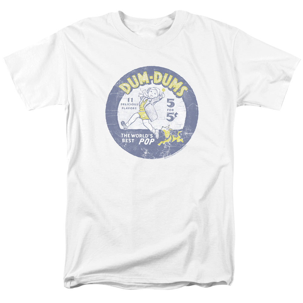 Dum Dums - Pop Parade - Short Sleeve Adult 18/1 - White T-shirt
