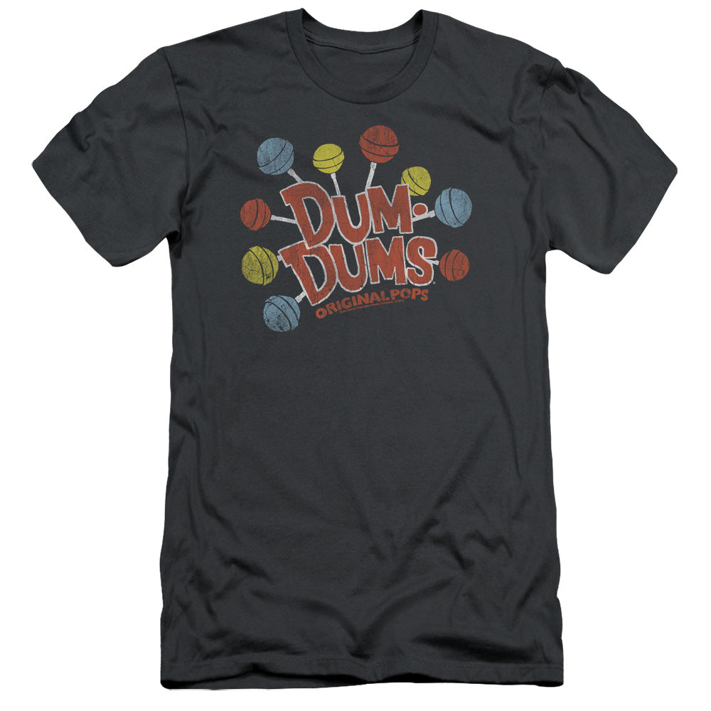 Dum Dums - Original Pops - Short Sleeve Adult 30/1 - Charcoal T-shirt