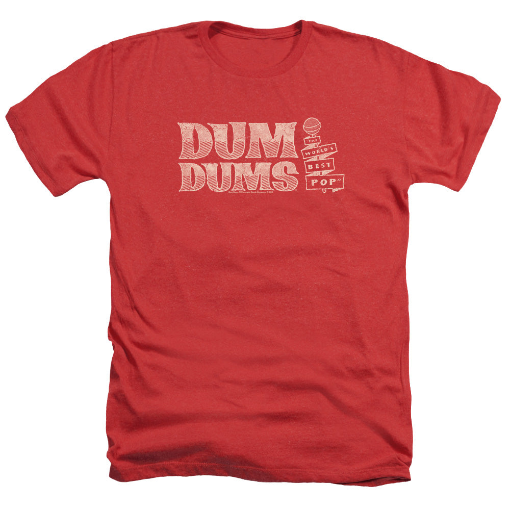 Dum Dums - Worlds Best - Adult Heather - Red