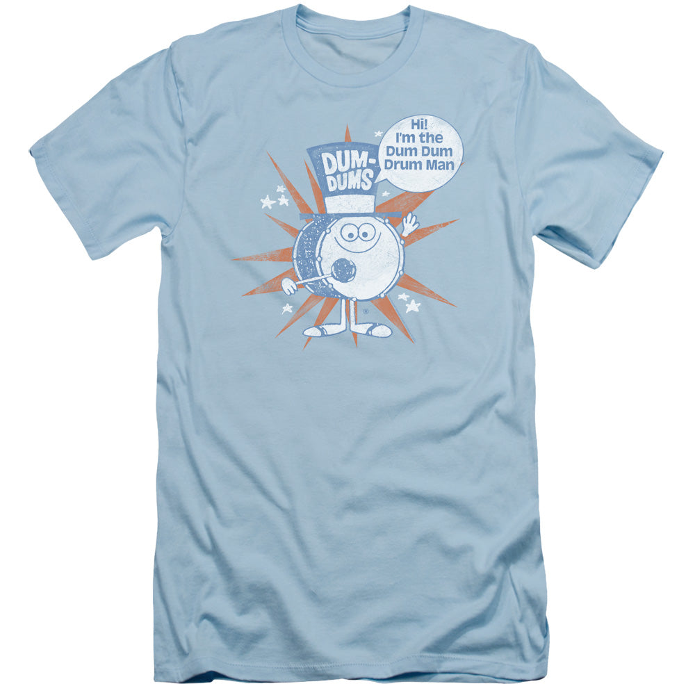 Dum Dums - Drum Man - Short Sleeve Adult 30/1 - Light Blue T-shirt
