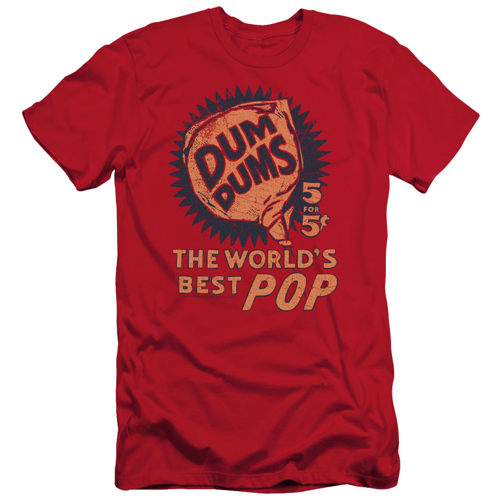 Dum Dums - 5 For 5 - Short Sleeve Adult 30/1 - Red T-shirt