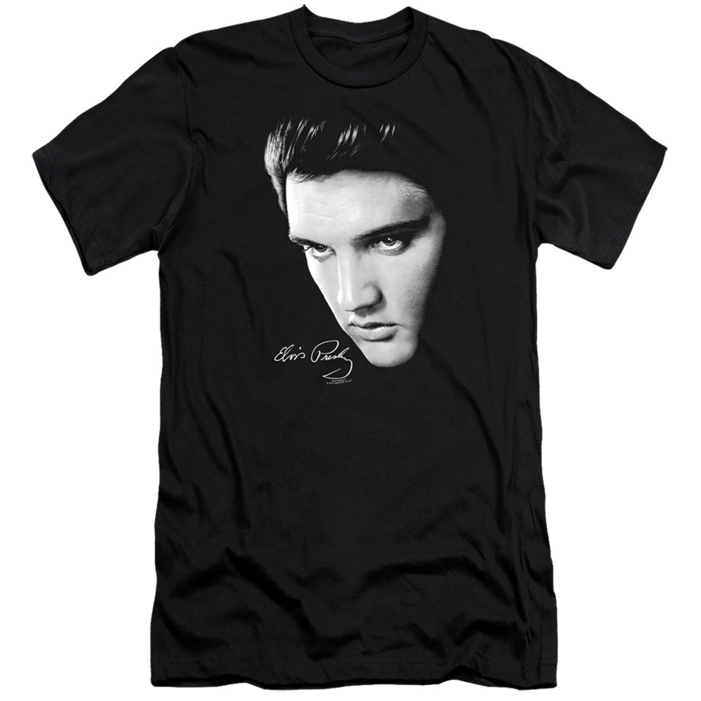Elvis Presley - Face-premuim Canvas Adult Slim Fit 30/1 - Black