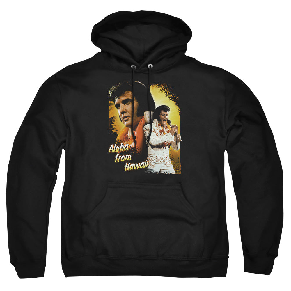 Elvis Presley - Aloha - Adult Pull-over Hoodie - Black