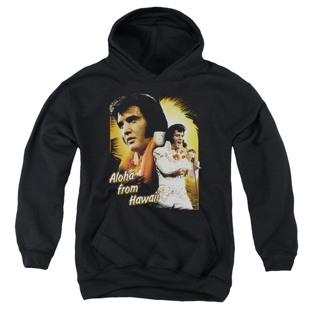 Elvis Presley - Aloha - Youth Pull-over Hoodie - Black