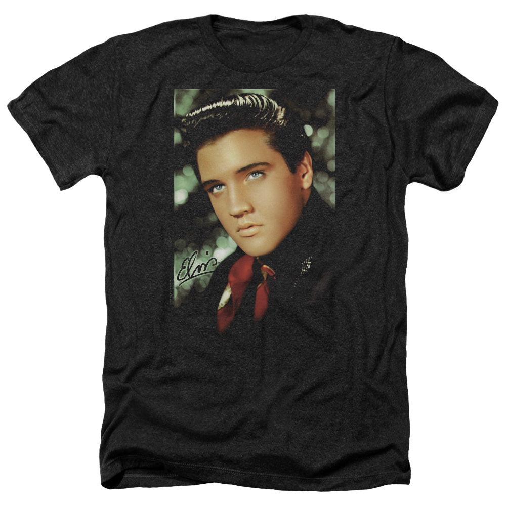 Elvis Presley - Red Scarf - Adult Heather-black