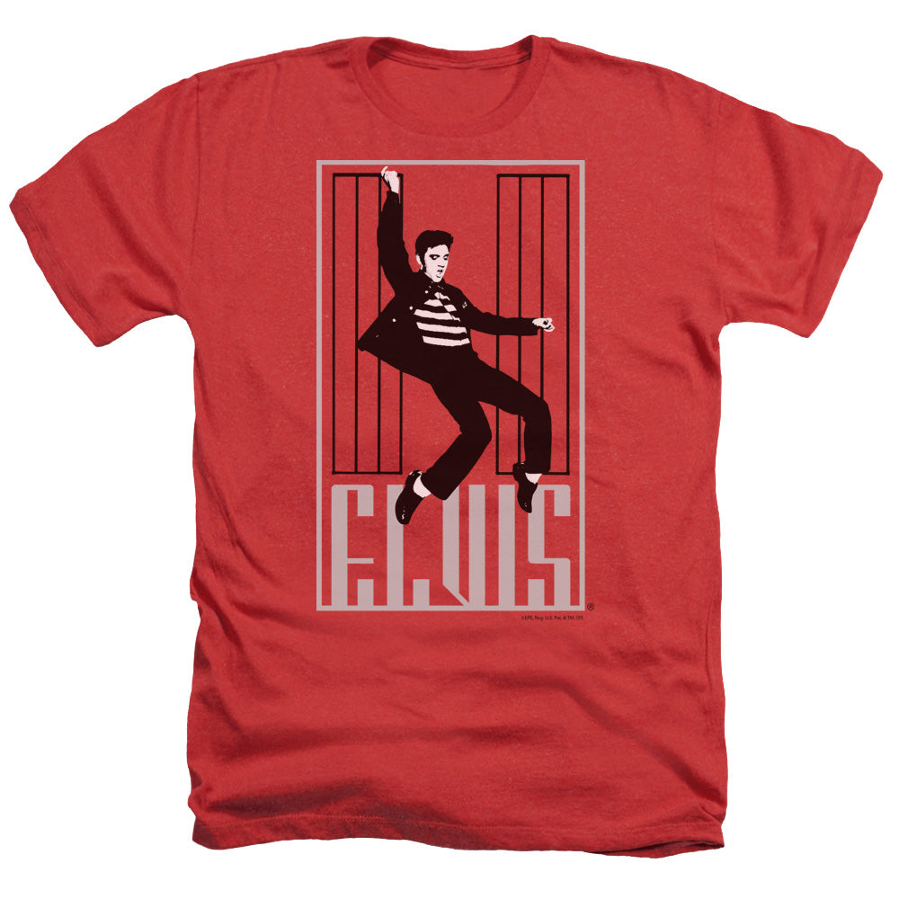 Elvis Presley - One Jailhouse - Adult Heather - Red