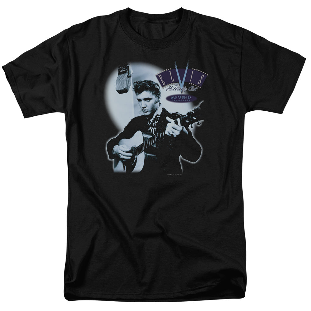 Elvis Presley - Hillbilly Cat - Short Sleeve Adult 18/1 - Black T-shirt