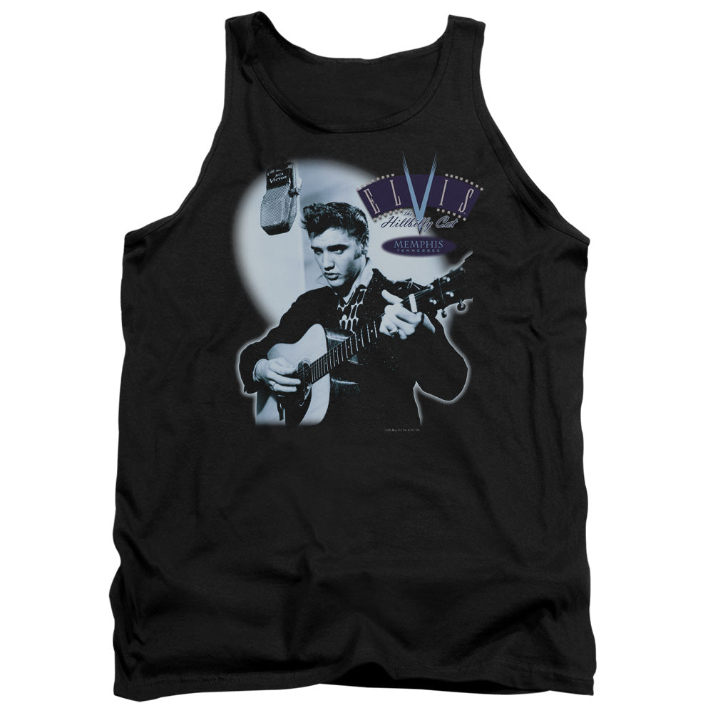 Elvis Presley - Hillbilly Cat - Adult Tank - Black