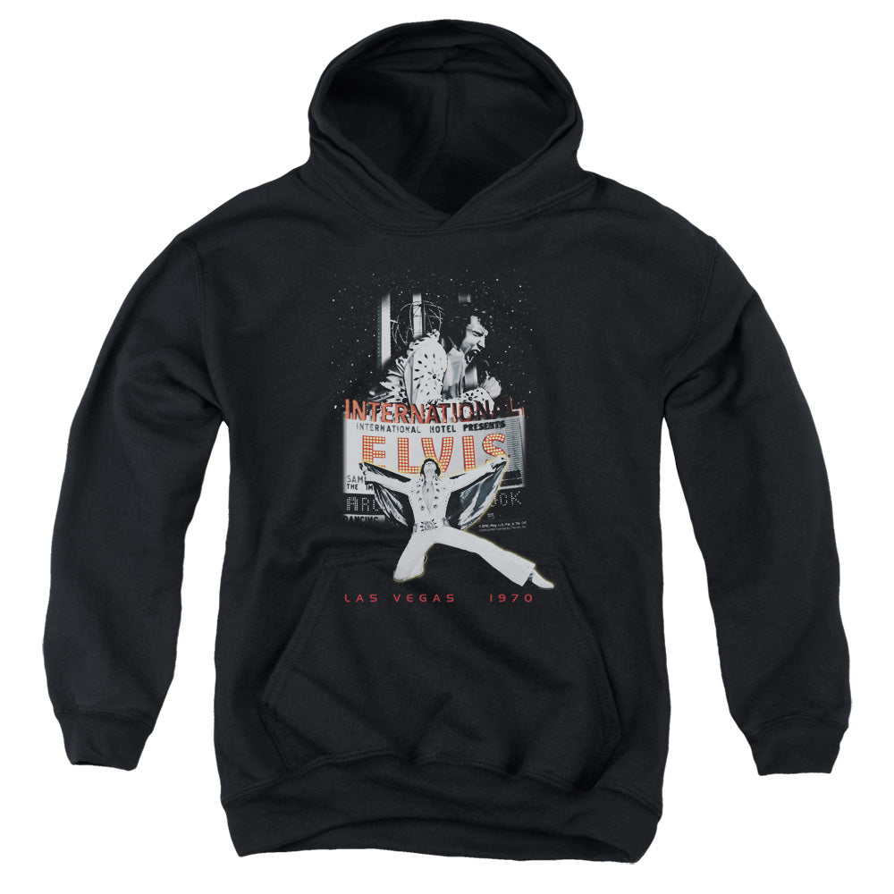 Elvis Presley - Las Vegas - Youth Pull-over Hoodie - Black