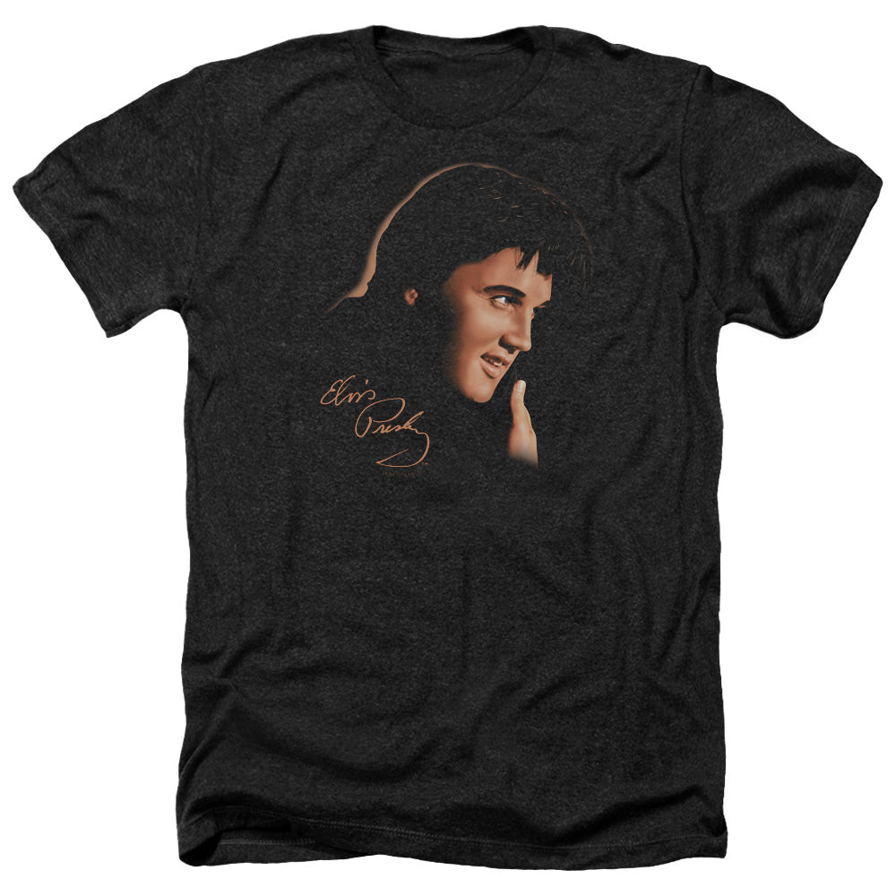 Elvis Presley - Warm Portrait - Adult Heather-black