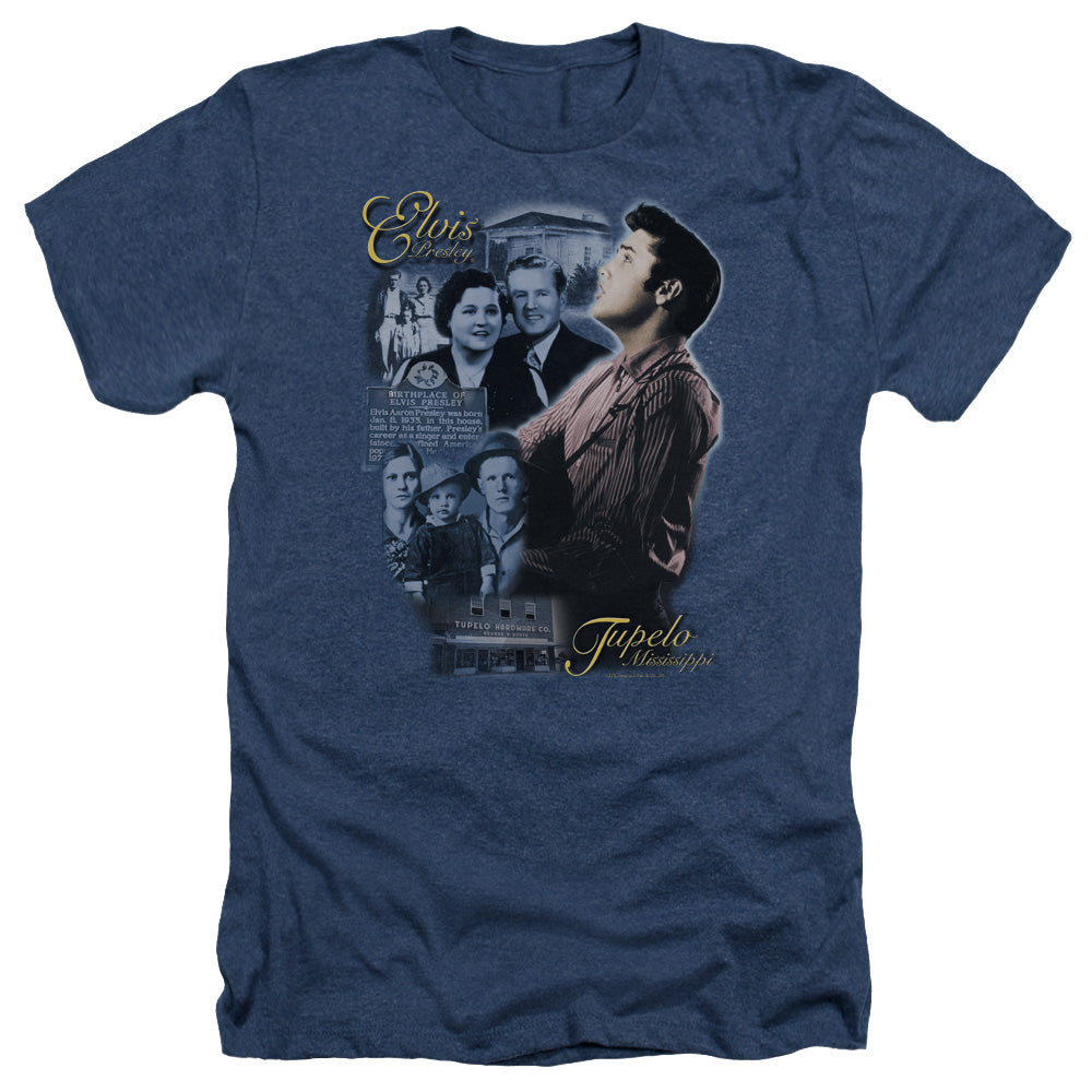 Elvis Presley - Tupelo - Adult Heather - Navy