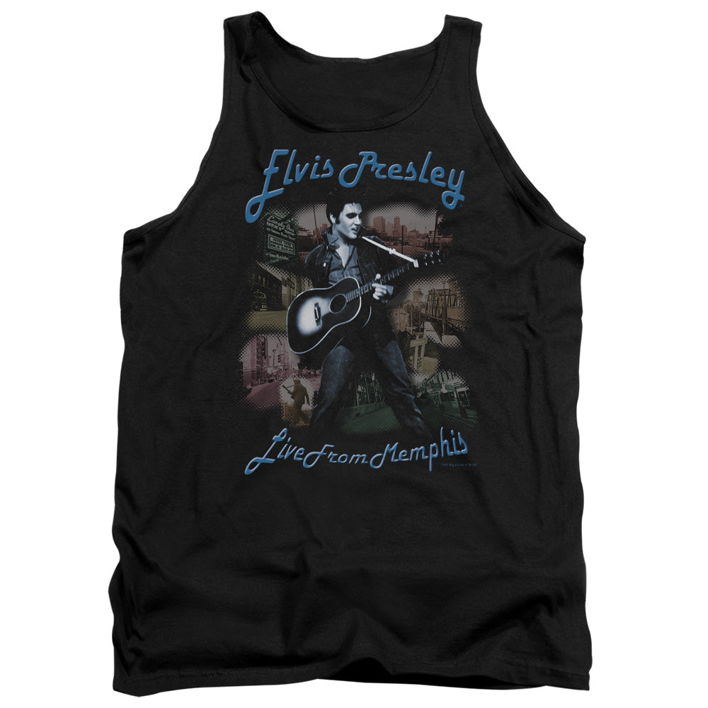 Elvis Presley - Memphis - Adult Tank - Black