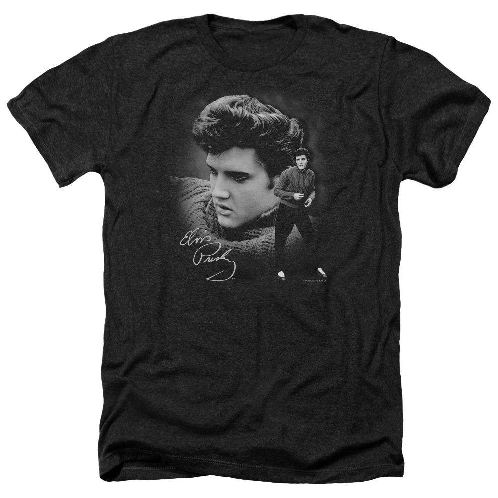 Elvis Presley - Sweater - Adult Heather-black