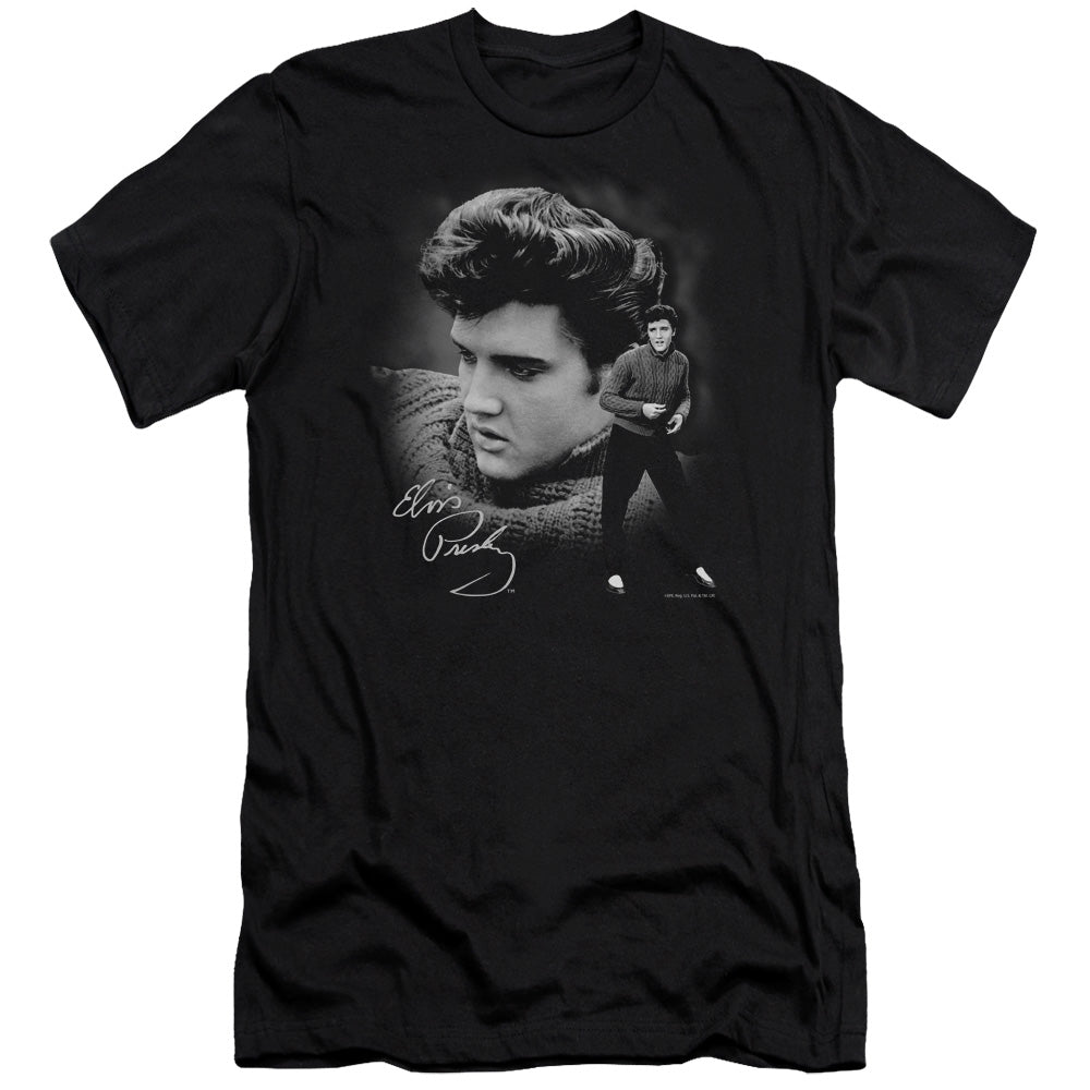 Elvis Presley - Sweater - Short Sleeve Adult 30/1 - Black T-shirt