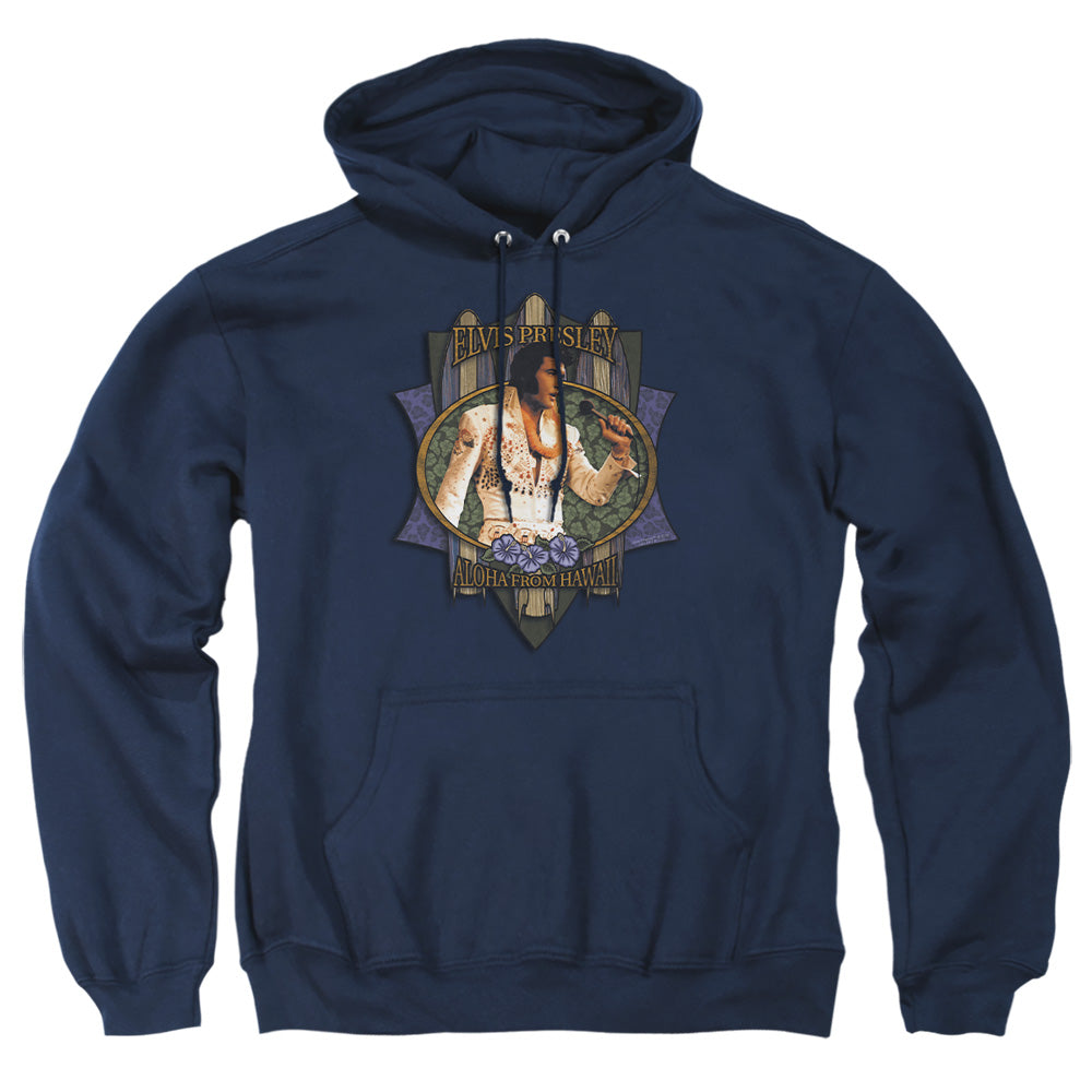Elvis Presley - Aloha From Hawaii - Adult Pull-over Hoodie - Navy