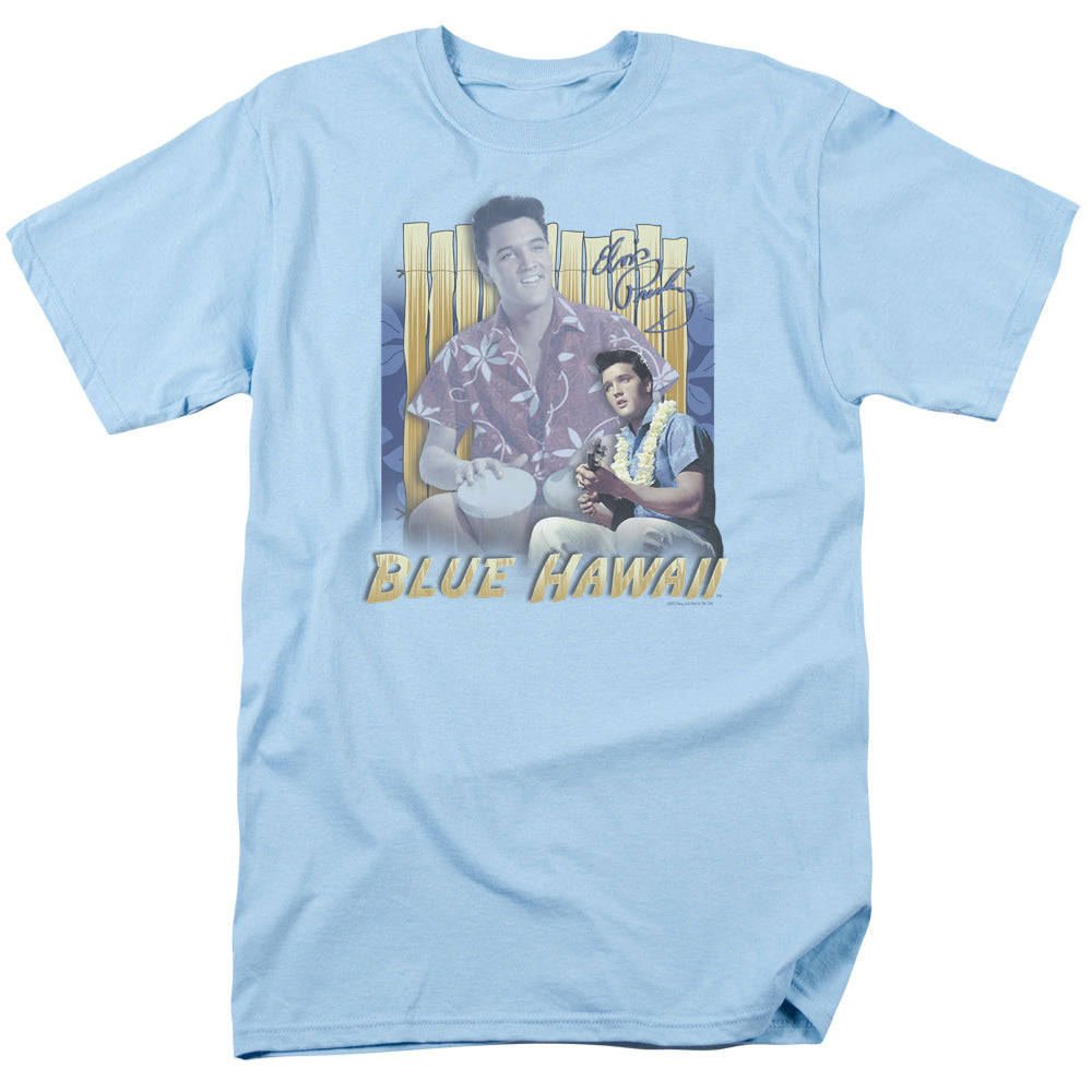 Elvis Presley - Blue Hawaii - Short Sleeve Adult 18/1 - Carolina Blue T-shirt