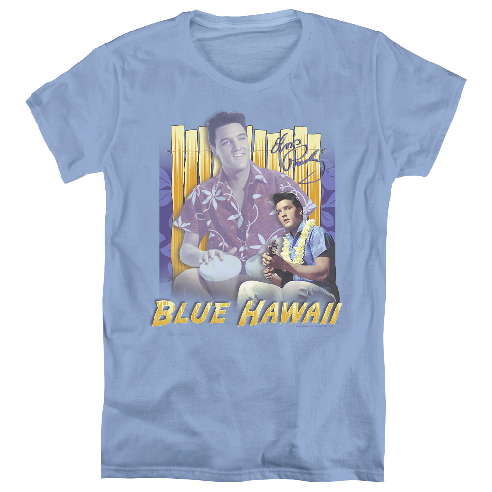 Elvis Presley - Blue Hawaii - Short Sleeve Womens Tee - Carolina Blue T-shirt