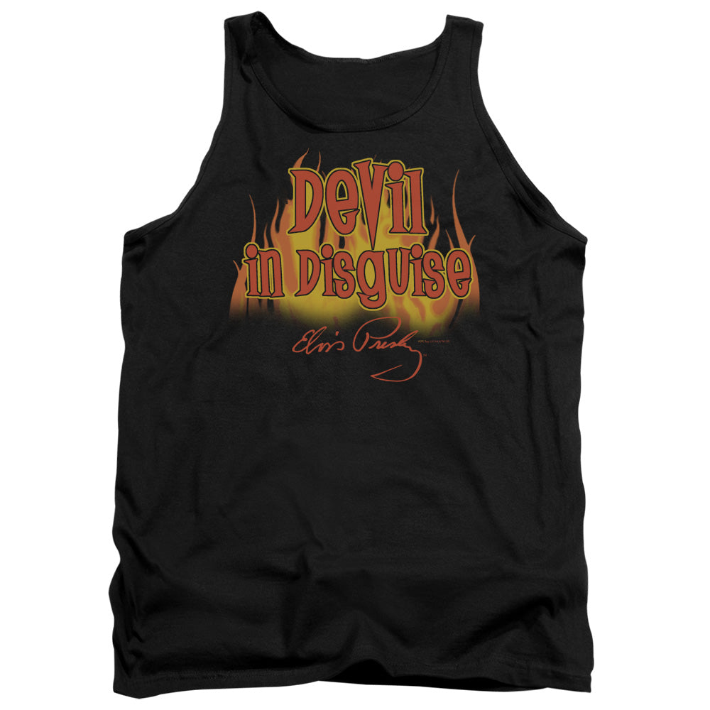 Elvis Presley - Devil In Disguise - Adult Tank - Black