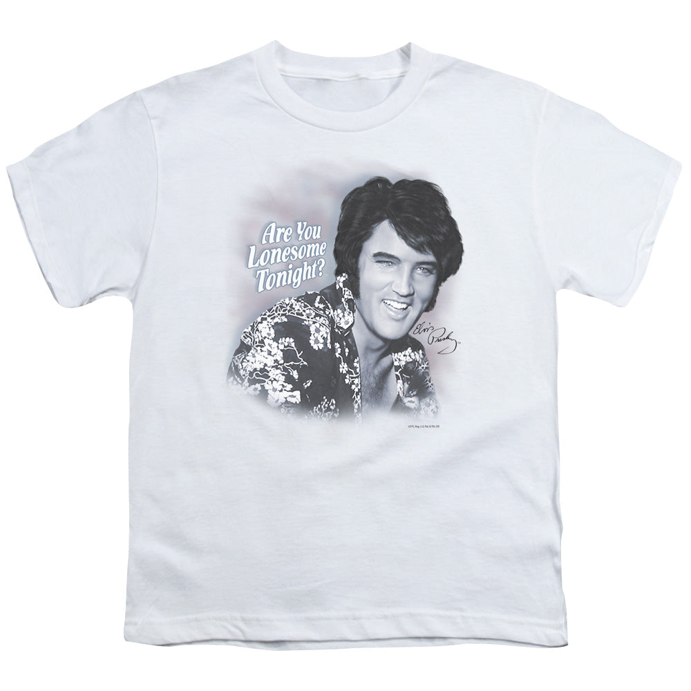 ELVIS PRESLEY LONESOME TONIGHT - S/S YOUTH 18/1 - WHITE T-Shirt