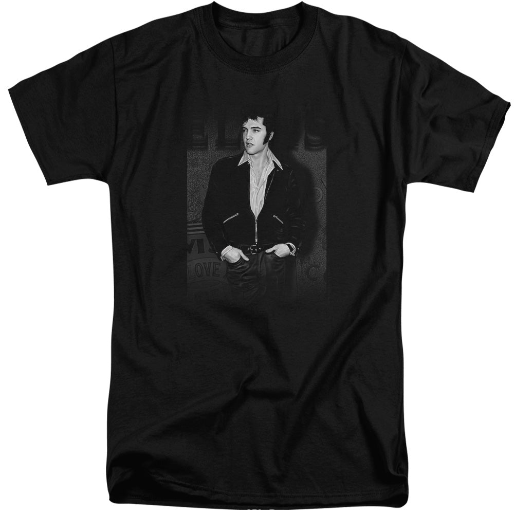 Elvis Presley - Just Cool - Short Sleeve Adult Tall - Black T-shirt