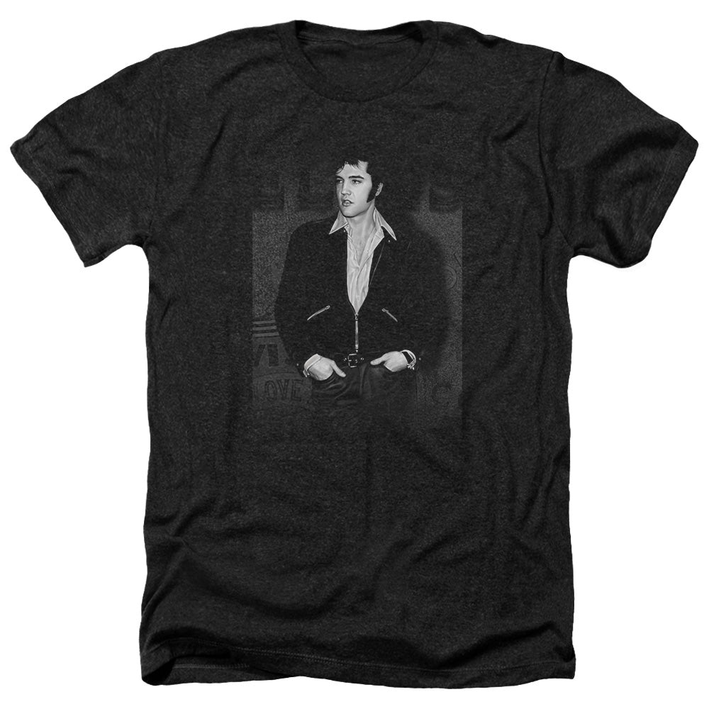 Elvis Presley - Just Cool - Adult Heather-black