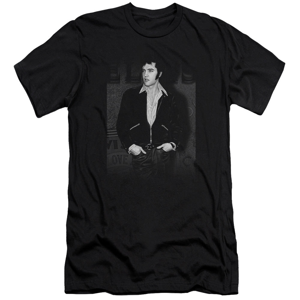 Elvis Presley - Just Cool-premuim Canvas Adult Slim Fit 30/1 - Black