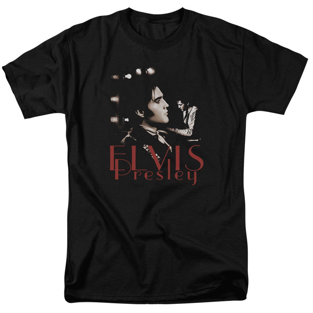 Elvis Presley - Memories - Short Sleeve Adult 18/1 - Black T-shirt