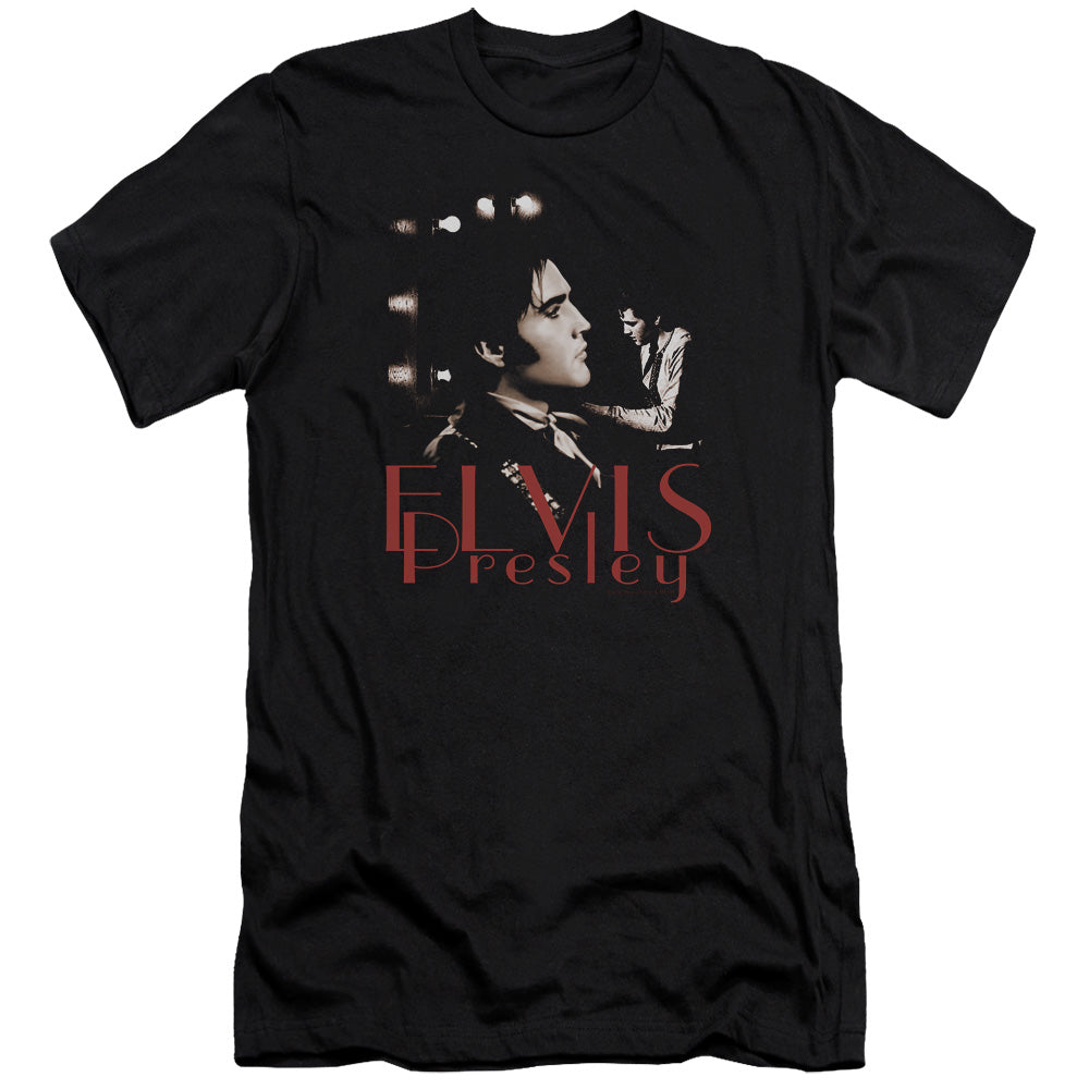 Elvis Presley - Memories-premuim Canvas Adult Slim Fit 30/1 - Black