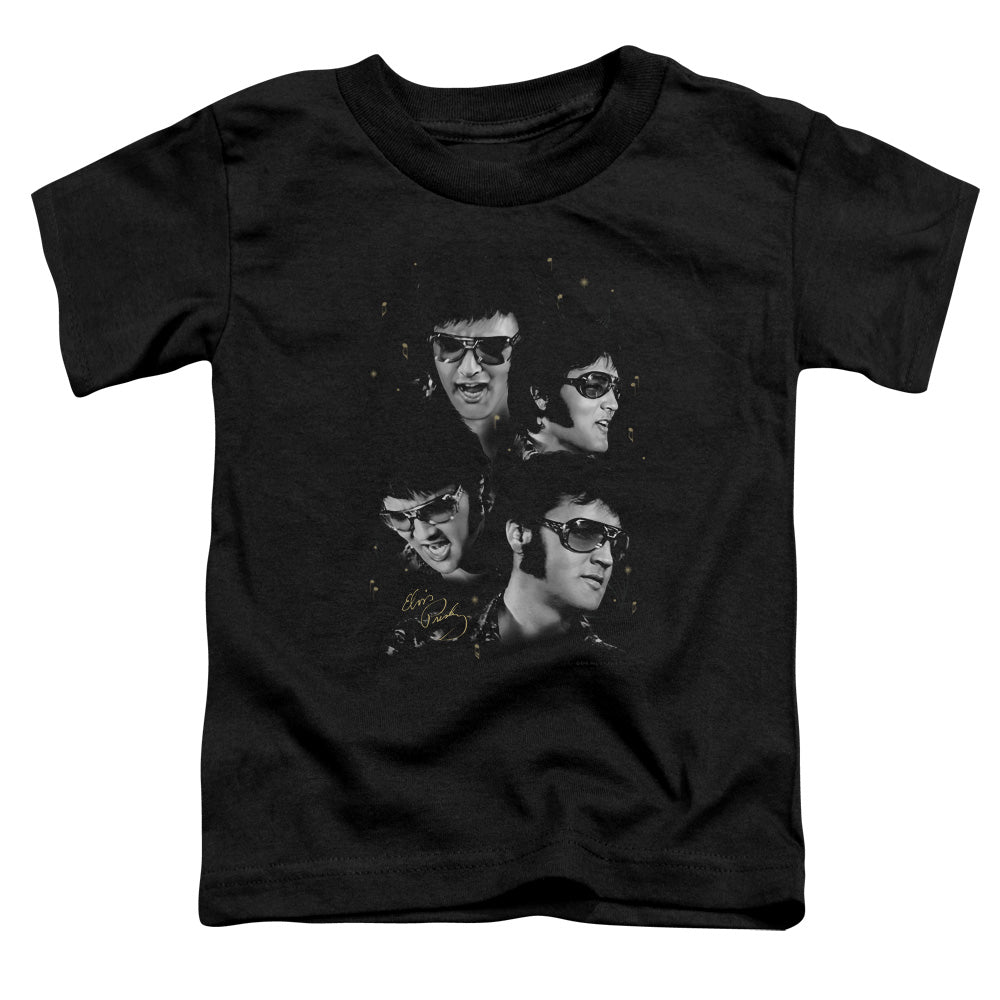Elvis Presley - Faces - Short Sleeve Toddler Tee - Black T-shirt
