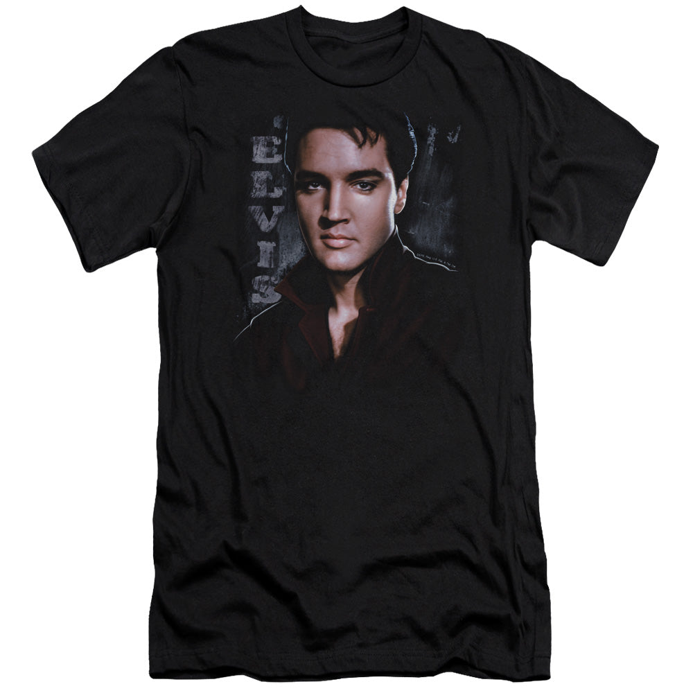 Elvis Presley - Tough - Short Sleeve Adult 30/1 - Black T-shirt