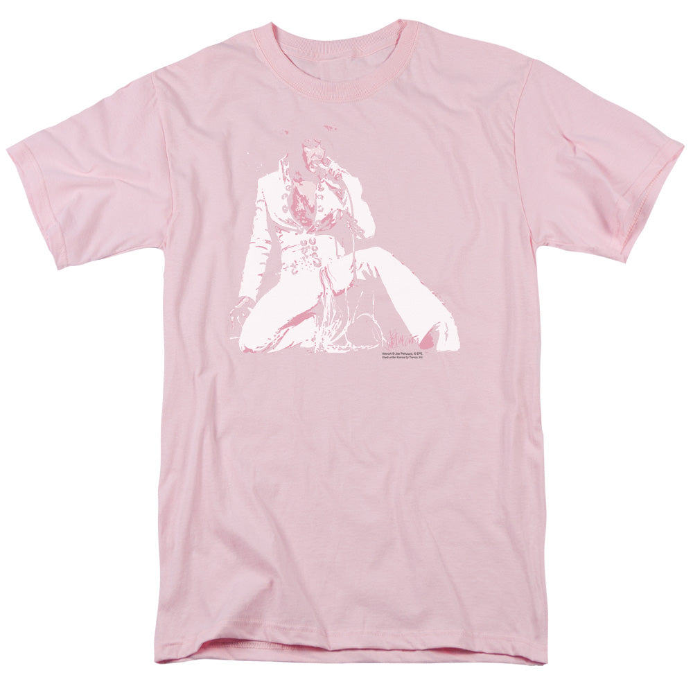 Elvis Presley - Please Love Me - Short Sleeve Adult 18/1 - Hot Pink T-shirt