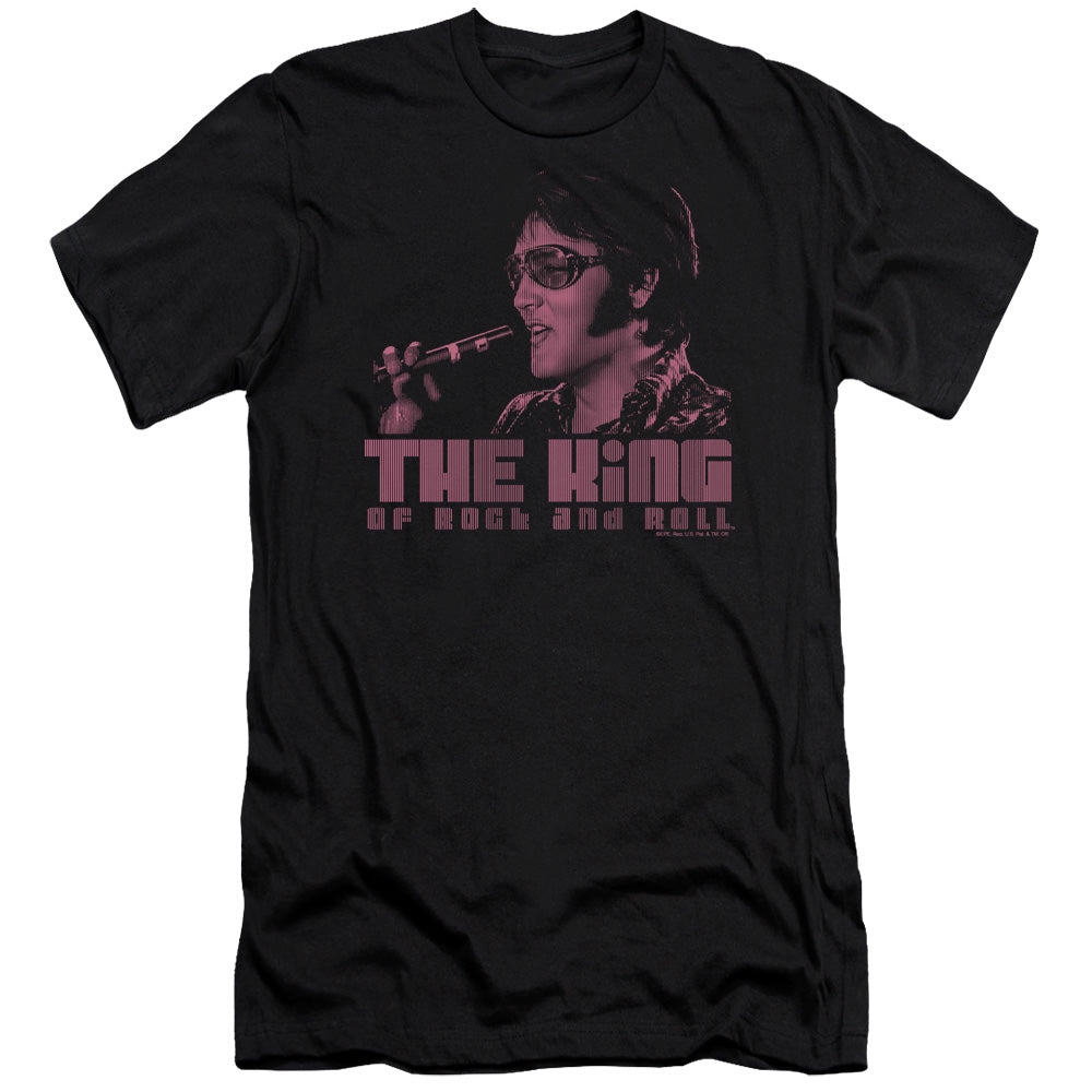 ELVIS PRESLEY THE KING - S/S ADULT 30/1 - BLACK T-Shirt
