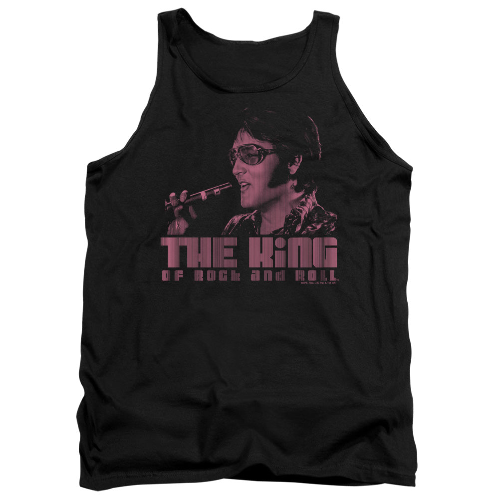 Elvis Presley - The King - Adult Tank - Black