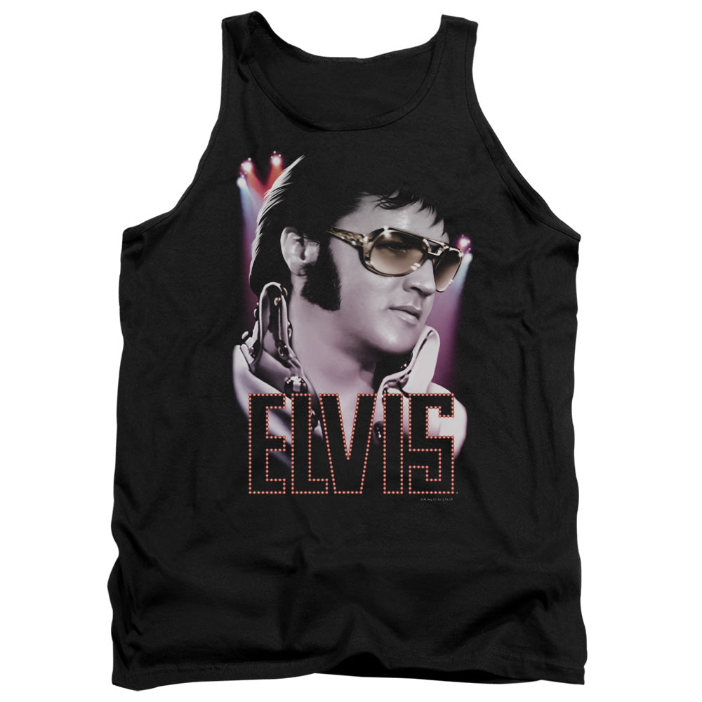 Elvis Presley - 70s Star - Adult Tank - Black