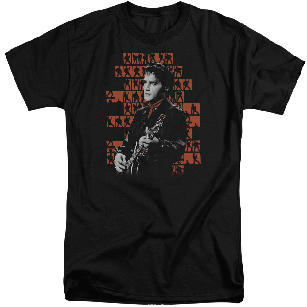 Elvis Presley - 1968 - Short Sleeve Adult Tall - Black T-shirt