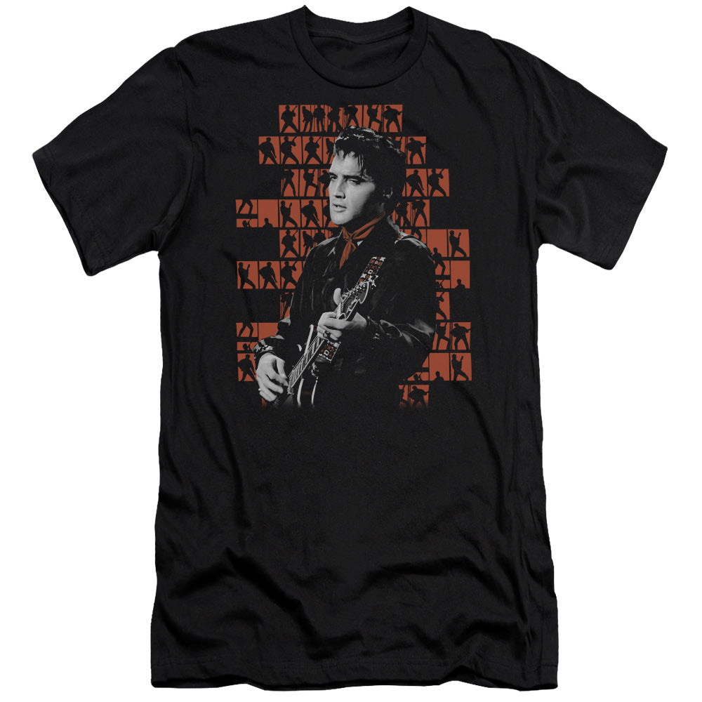 Elvis Presley - 1968-premuim Canvas Adult Slim Fit 30/1 - Black