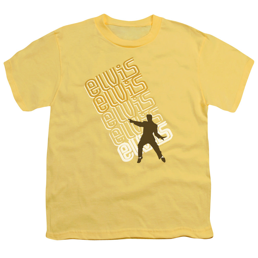 Elvis Presley - Pointing - Short Sleeve Youth 18/1 - Banana T-shirt