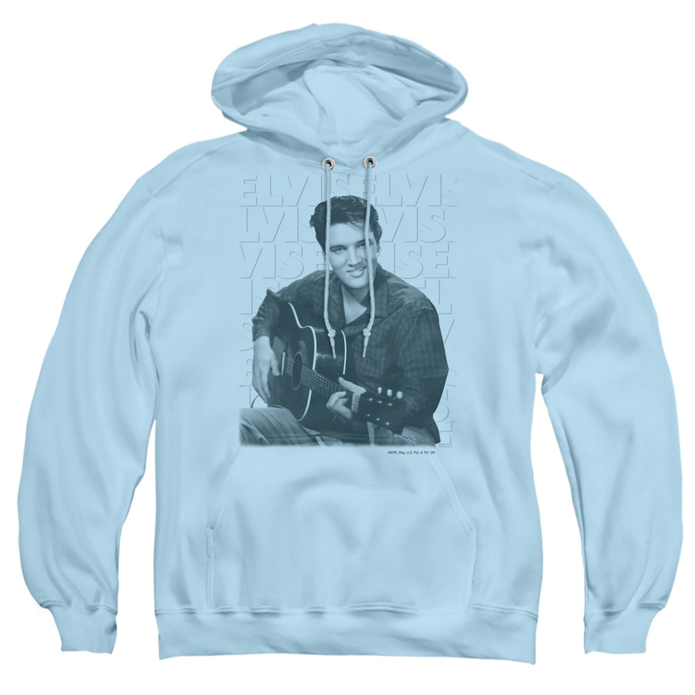 Elvis Presley - Repeat - Adult Pull-over Hoodie - Light Blue