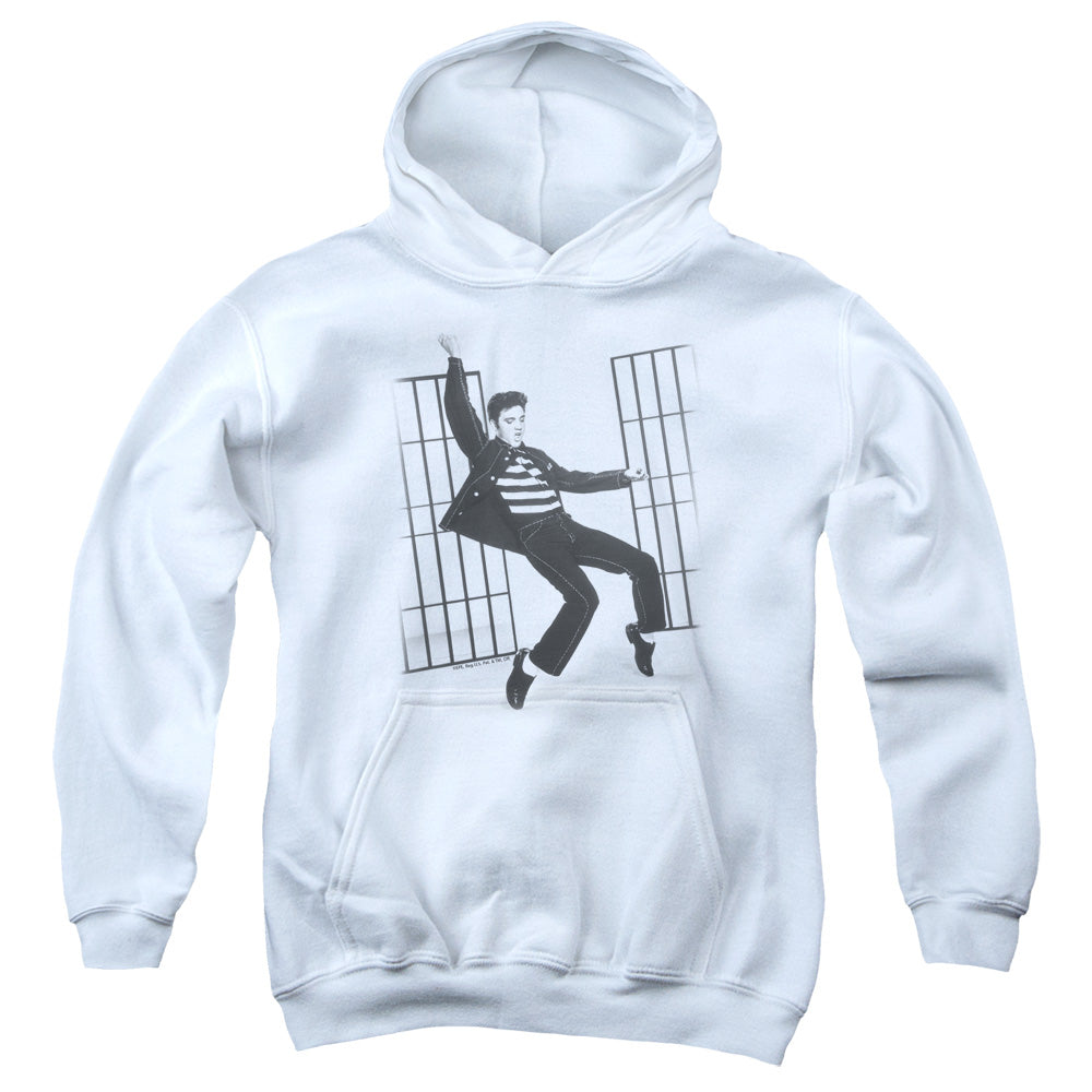 Elvis Presley - Jailhouse Rock - Youth Pull-over Hoodie - White