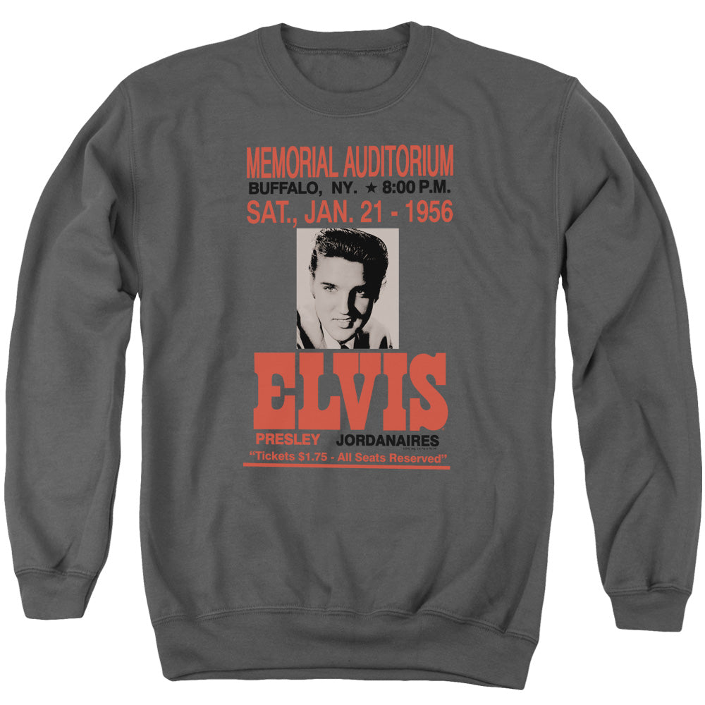 Elvis Presley Buffalo 1956 - Adult Crewneck Sweatshirt - Charcoal