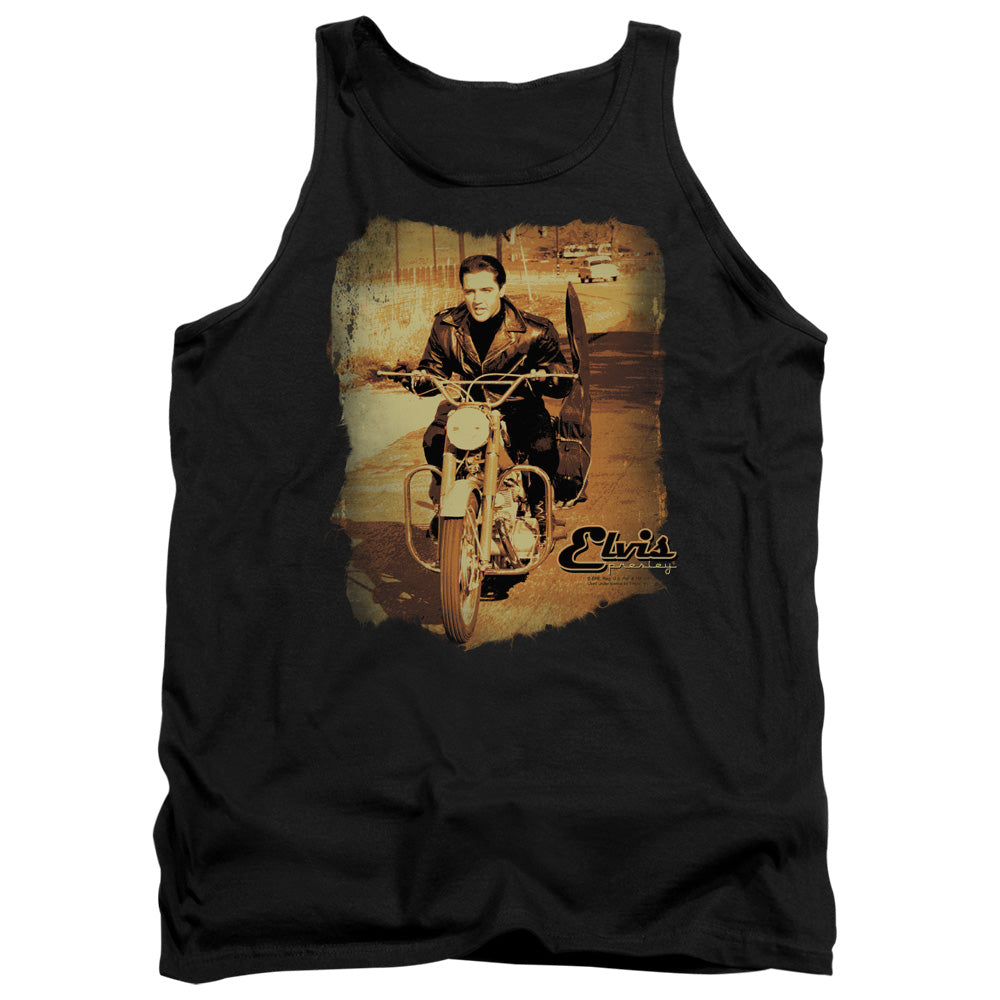 Elvis Presley - Hit The Road - Adult Tank - Black