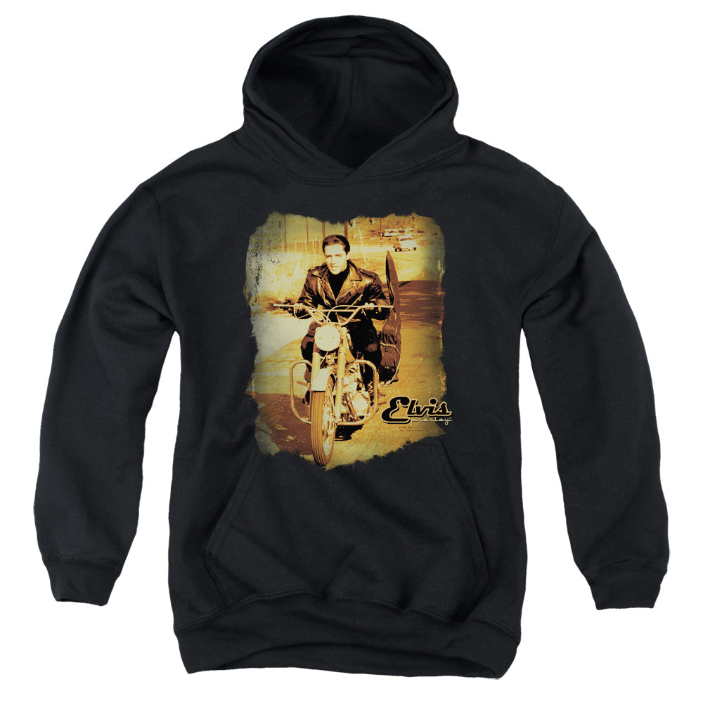 Elvis Presley - Hit The Road - Youth Pull-over Hoodie - Black
